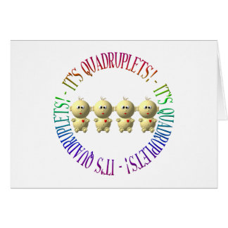 It's quadruplets! cards