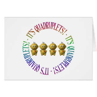 It's quadruplets! cards