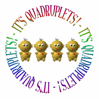 It's quadruplets! statuette