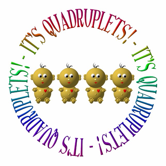 It's quadruplets! statuette (Front)