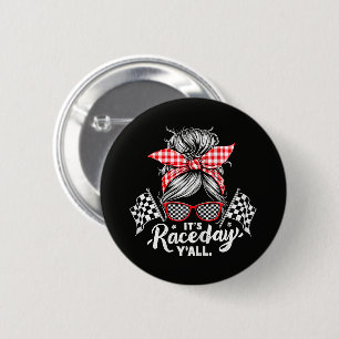 It's Race Day Y'all Racing Button