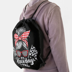 It's Race Day Y'all Racing Drawstring Bag