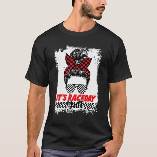 Its Raceday Yall Dirt Track Racing Race Car  Women T-Shirt (Front)