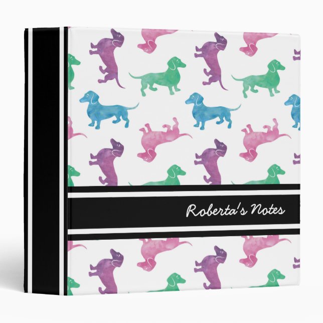 It's Raining Dachshunds Binder (Front/Spine)