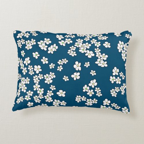Its raining daisies decorative pattern cushion