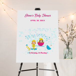 It's Raining It's Pouring Rainy Day Baby Shower Foam Board