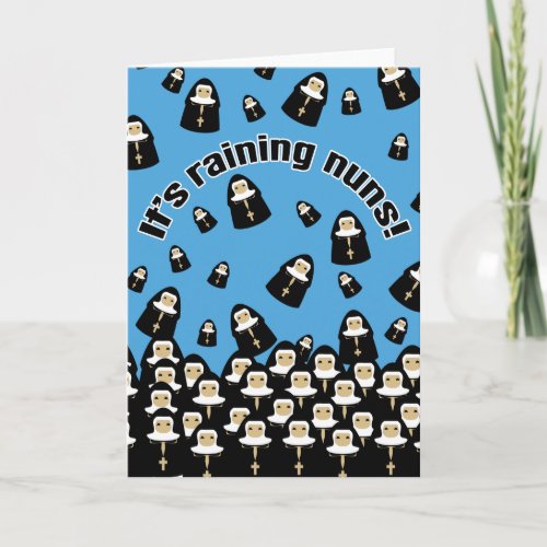 Its Raining Nuns Card