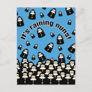 It's Raining Nuns Postcard