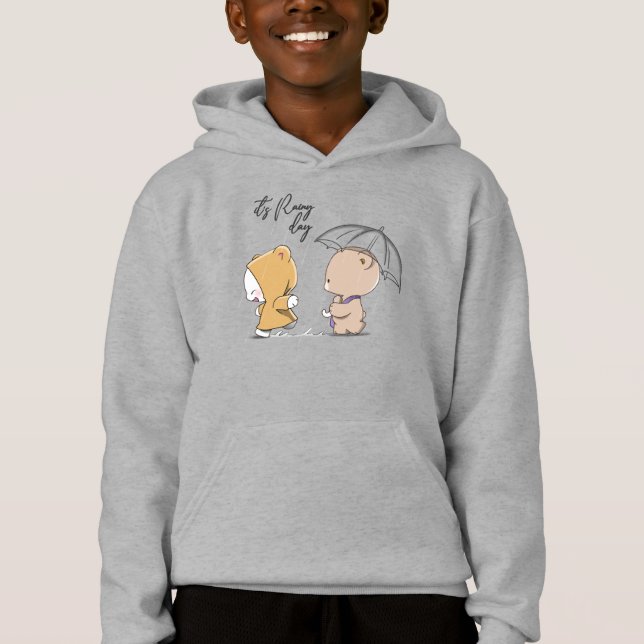 It's rainy day | Kid's Hoodie (Front)