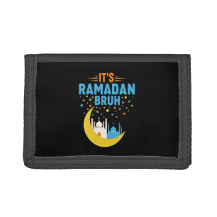 It's Ramadan Bruh Muslim Ramadan Mubarak Eid Men Trifold Wallet