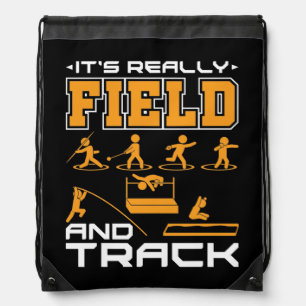 It's Really Field and Track Thrower Jumper Drawstring Bag