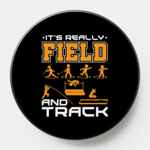 It's Really Field and Track Thrower Jumper  PopSocket