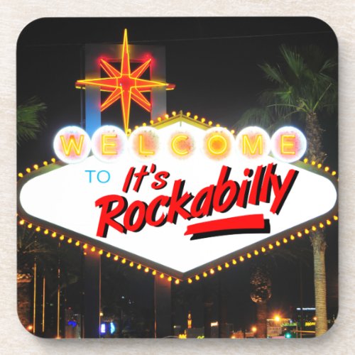 Its Rockabilly Las Vegas Beverage Coaster