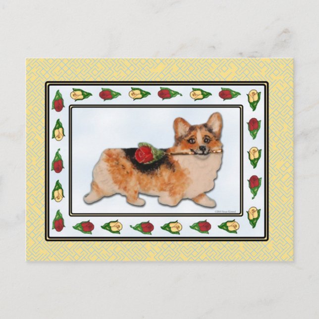 It's Rosie - Tri-color Corgi Postcard (Front)