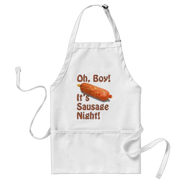 It's Sausage Night! Adult Apron (Front)