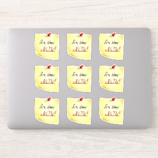 It's SEX time! Now ;) Naughty reminder for couples Sticker