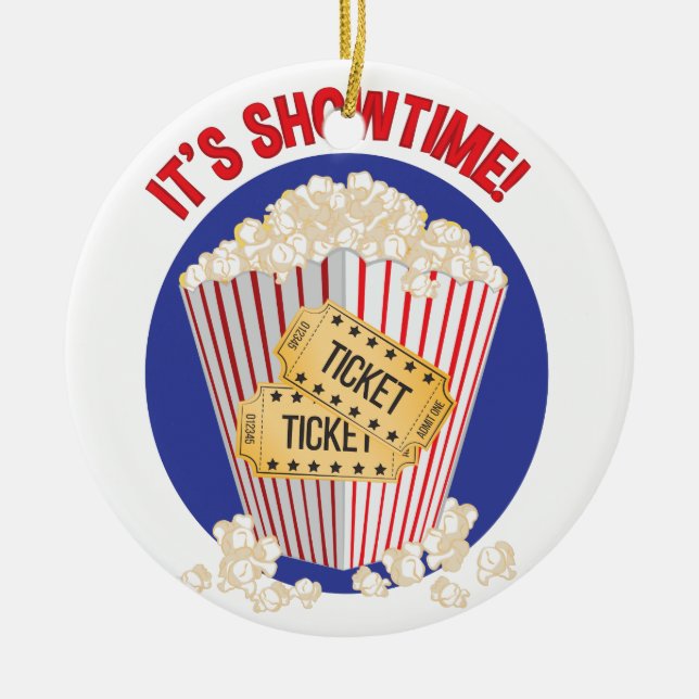 Its Showtime Ceramic Ornament (Front)