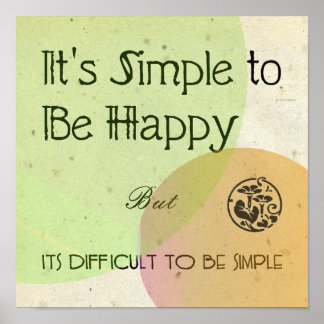 It's Simple to Be Happy Poster