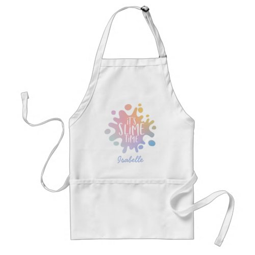 Its slime time slime making adult apron