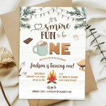 It's S'more Fun to Be One Camping First Birthday Invitation<br><div class="desc">It's S'more Fun to Be One Camping First Birthday Invitation</div>