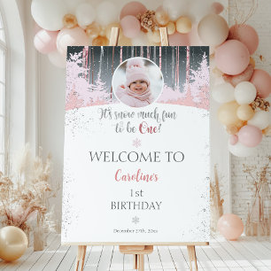 It's snow much fun to be one Winter Welcome Photo Foam Board