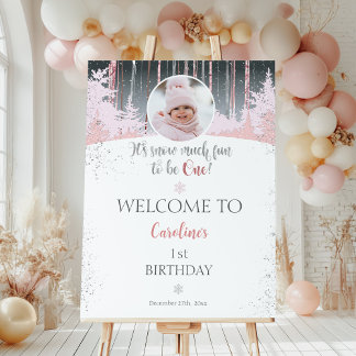 It's snow much fun to be one Winter Welcome Photo Foam Board