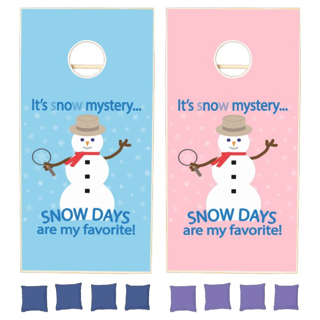 It's sNOw Mystery Detective Snowman Cornhole Set (Set)
