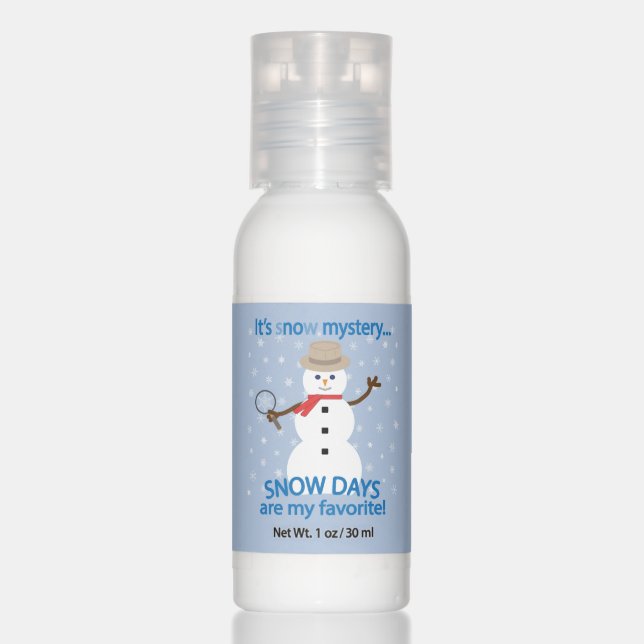 It's sNOw Mystery Detective Snowman Hand Lotion (Front)