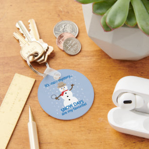 It's sNOw Mystery Detective Snowman Keychain