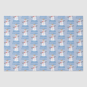 It's sNOw Mystery Detective Snowman Tissue Paper