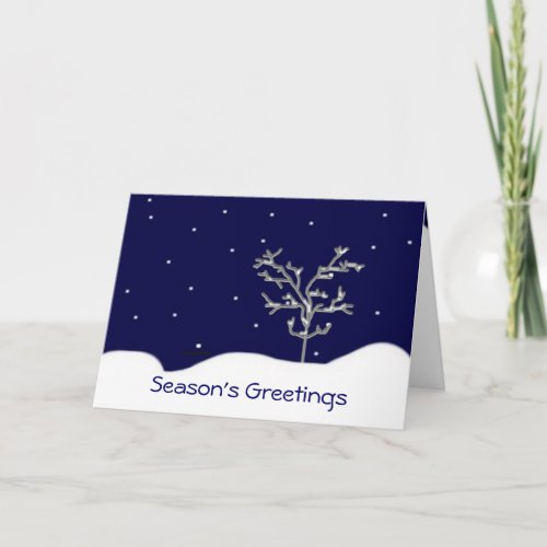 Its Snowing Holiday Card