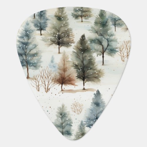 Its snowing on fir trees _ guitar pick