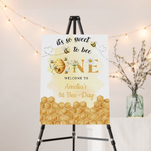 It's So Sweet To Bee 1st Birthday Foam Board
