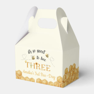 It's So Sweet To Bee 3rd Birthday Favor Boxes