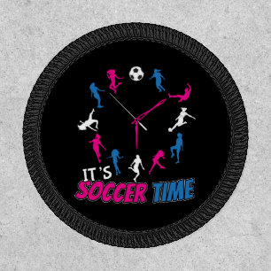 It's Soccer Time Girls Soccer Quote Patch