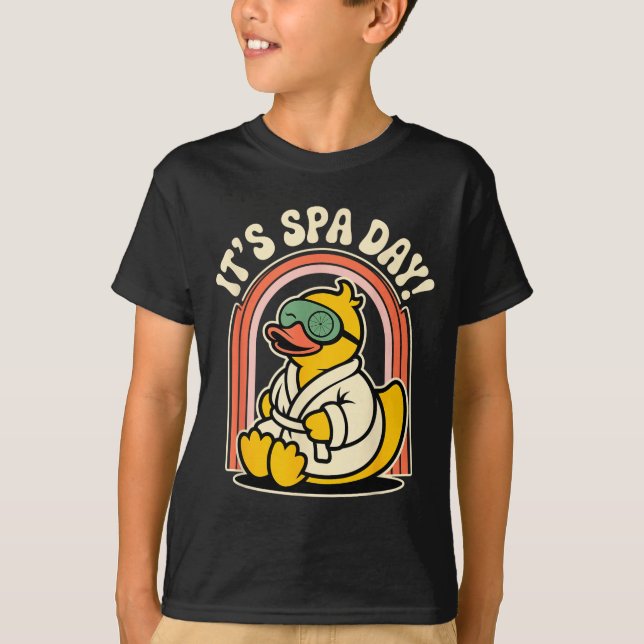 Its Spa Day Wellness Retreat Relax Beauty Home Spa T-Shirt (Front)