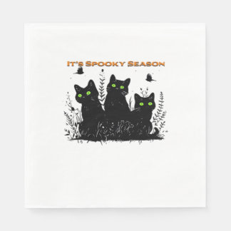 It's spooky season black cats Classic T-Shirt Napkins