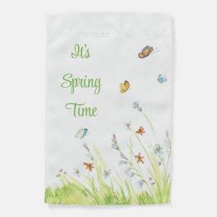 It's Spring Time Garden Flag