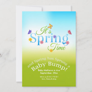It's Spring Time Pregnancy Announcement