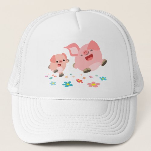 Its Spring_Two Cute Cartoon Pigs Hat
