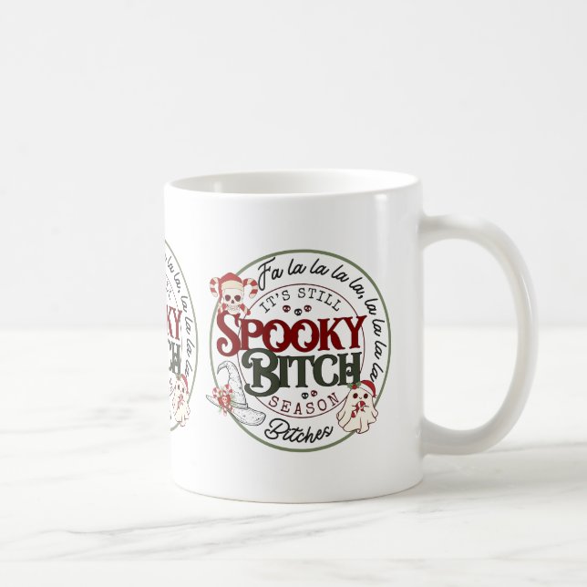 It's Still Spooky B Season Christmas Mug (Right)