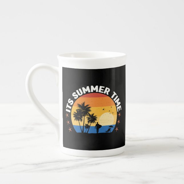 It's Summer Time-65786 Bone China Mug (Left)
