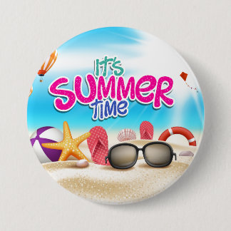 It's Summer Time Button