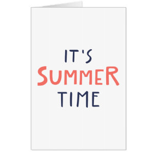 It's summer time card