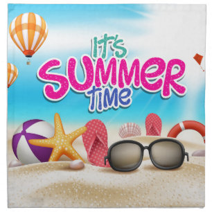 It's Summer Time Cloth Napkin