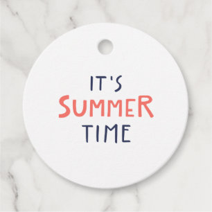 It's summer time favor tags