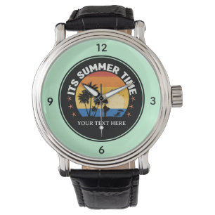 It's Summer Time Tropical Sunset Design Watch
