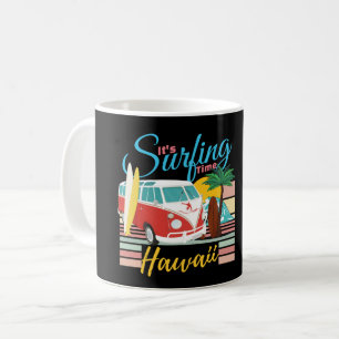 It's Surfing Time Hawaii - Summer Beach Vibes Coffee Mug