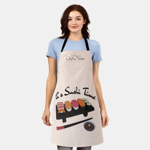 Its Sushi Time  Sushi  Apron