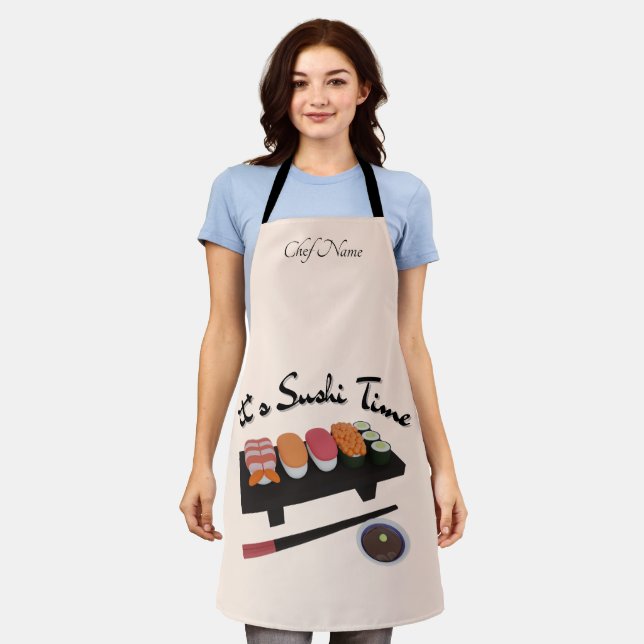 It's Sushi Time , Sushi  Apron (Worn)